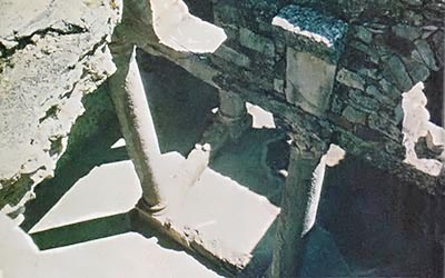 
The courtyard of a Roman underground home in Bulla Regia.
